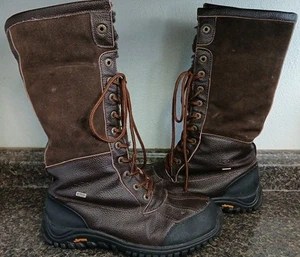 Botas para mujer 9 UGG 5498 Adirondack gamuza cuero piel de oveja forradas media pantorrilla - Imagen 1 de 11