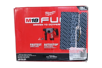 Milwaukee M18 FUEL 1" SDS Plus Rotary Hammer- 2912-20- New open box