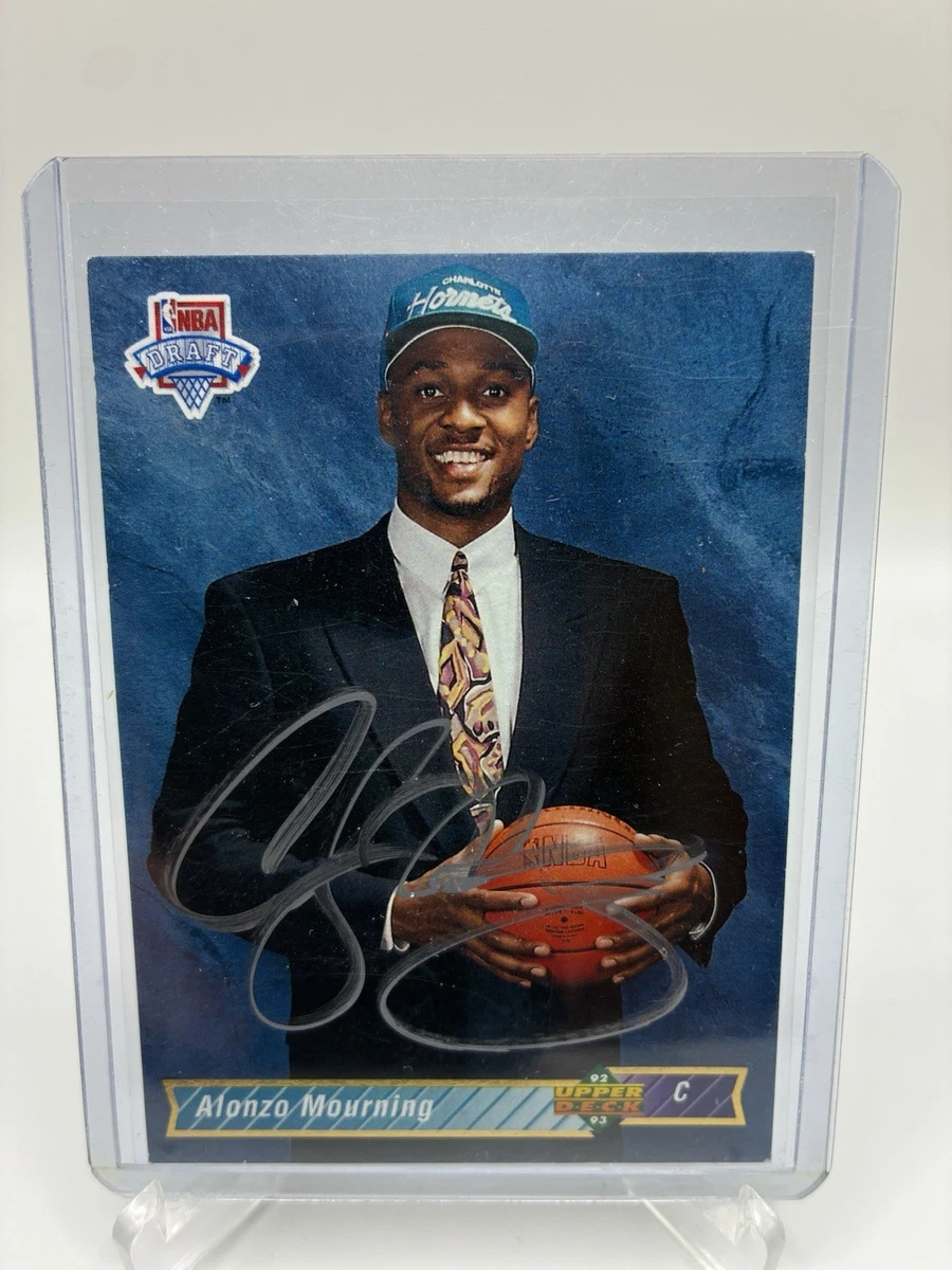 Alonzo Mourning Autographed Basketball Trading Cards & Accessories