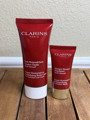 Clarins Paris Super Restaurative Redefining Body Care 3.5oz Mascarilla Reponedora 1oz Foto 1 de 2