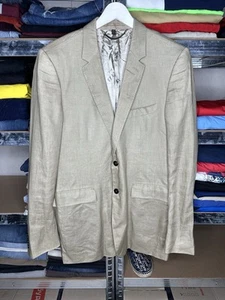 Chaqueta Blazer Traje Burberry Lino Talla IT 54 Archivo - Imagen 1 de 8