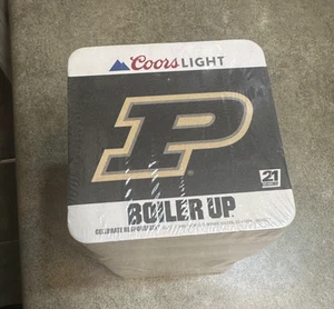 100 Purdue Boiler Up Must be 21 Coasters Set Sealed - Picture 1 of 5