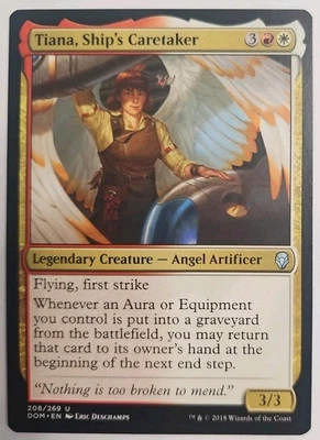 MTG Magic The Gathering Card Tiana, Ship's CaretakerLegendary Creature Angel Ar - Image 1 of 2