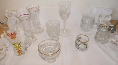 kleine Sammlung alte / antike Schnaps Gläser - Bild 1 von 4