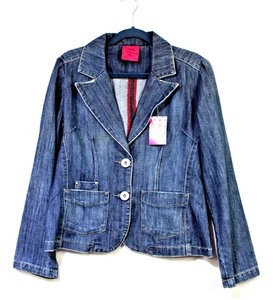 Carols Denims Fitted Jean Jacket Sz 1X Western Cowgirl Cottagecore Fitted Style - Picture 1 of 9