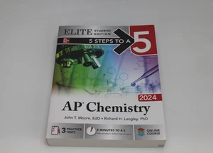 5 Steps to a 5: AP Chemistry 2024 - Paperback, by Moore John T. Book - Picture 1 of 2