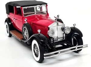 1929 Rolls Royce Phantom I Cabriolet De Ville Red in 1:24 scale by Franklin Mint - Picture 1 of 4