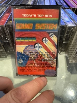 Today’s Top Hits Sound System Cassette Tape Various Artist 1983 - Imagem 1 de 4