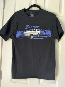 Camiseta para hombre Ford Bronco mediana con licencia oficial logotipo gráfico negra - Imagen 1 de 9