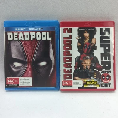 Deadpool + Deadpool 2  Super Duper Cut (Blu-ray, Region B) Bundle - Free Postage - Bild 1 von 4