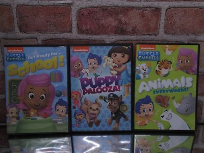 Bubble Guppies: Get Ready For...School , Puppy Palooza , Animals  3 DVD Lot - Image 1 of 4