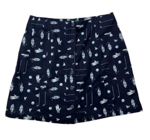 Liz Claiborne Liz Golf Women's Size 14 Golf Carts Clubs Gloves Design Skort - Picture 1 of 12