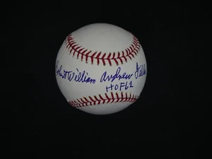 BOB FELLER FULL NAME SIGNED OMLB BASEBALL WITH "HOF '62" INSCRIPTION - PSA COA - Picture 1 of 7