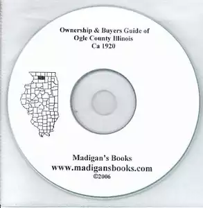 Ogle Co Illinois IL plat book genealogia Polo proprietari terrieri storia CD - Foto 1 di 1