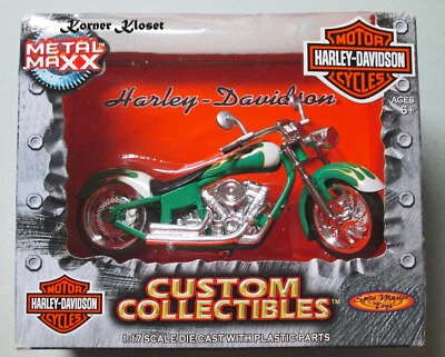 METAL MAXX ESCALA 1:17 HARLEY DAVIDSON FUNDIDO A PRESIÓN - BASADO EN EL HD FLSTF FAT BOY Foto 1 de 4