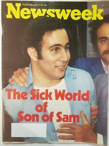 RARE Newsweek Magazine SON OF SAM  August 22 1977 Killer David Berkowitz E336