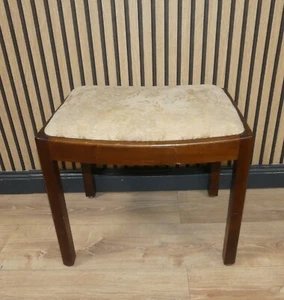 EIN Vintage 20er 30er Jahre Hocker Federkern Sitz gepolstert art deco Fußhocker - Bild 1 von 10