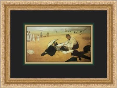 Impresión enmarcada personalizada de Edgar Degas At the Beach  Foto 1 de 2