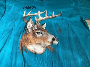 Vintage Salem Sportswear Oregon Hirsch Jagd Shirt M RAR Blazer Hölzer Enten - Bild 1 von 14