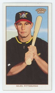 Brian Giles 2002 Topps 206 Mini Piedmont Red #241 Pittsburgh Pirates