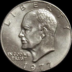 1977 P Eisenhower Dollar Circulated US Mint Coin Ike - Picture 1 of 3