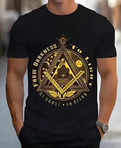 NEW Masonic (Freemason), From Darkness To Light Tee Shirt. Size XL, Cool wicked - Picture 1 of 3