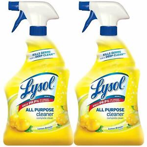 Lysol All-Purpose Cleaner Spray, Lemon Breeze - 32oz (2 Pack)