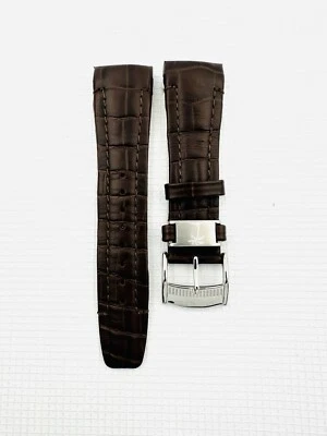 TOMMY BAHAMA WATCH STRAP, TB1193 , BROWN LEATHER STRAP WITH SILVER BUCKLE - Image 1 of 4