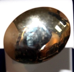 Brosche Oval Goldplatte 1 3/8" x 1" - Bild 1 von 2