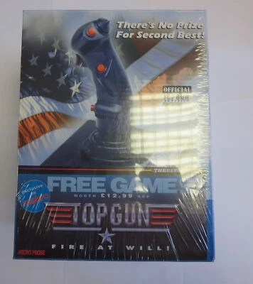 1996 Micro Prose Thrustmaster TOP GUN with TOP GUN GAME Joystick New & Boxed