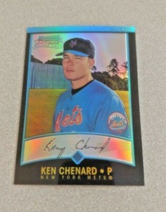 2001 Bowman Chrome Rookie Refractor #167 Ken Chenard New York Mets