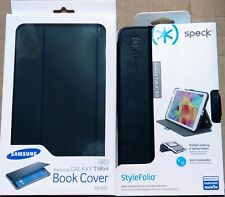  1-Samsung Book Cover & 1-Speck Stylefolio Samsung Galaxy Tab 4 8.0" Black New
