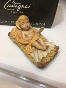 1988 Castagna Italy Baby Jesus Christmas Nativity Figurine - Picture 1 of 8