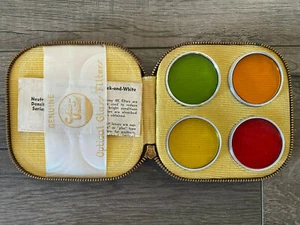 Genuine Chess-United Optical Glass Filters in Leather Case - Picture 1 of 4