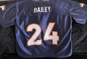 Denver Broncos Jersey Large Blue New With Out Tag /For Her/Bailey - Picture 1 of 3