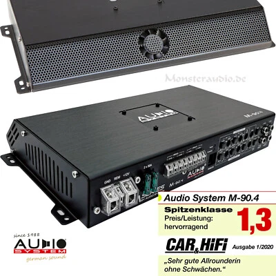 Audio System M90.4 640 Watt/RMS 4-Kanal Auto Verstärker PKW A/B Endstufe mit SMD - Bild 1 von 4