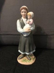 Home Interiors-"REBEKAH'S BABY" Porcelain Amish Mother And Child Figurine- - Picture 1 of 9