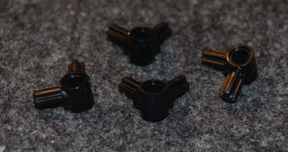 (4) Viga de ojo 2x2 NEGRA con eje transversal 90 grados técnica ~ NUEVAS piezas Lego Foto 1 de 1