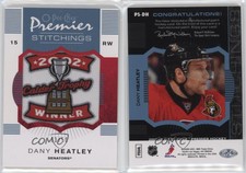 2007-08 O-Pee-Chee Premier Stitchings Parallel 50 /50 Dany Heatley #PS-DH