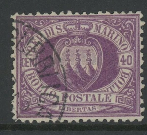 SAN MARINO, USED, #17, WITH CERTIFICATE, GREAT CENTERING - Imagen 1 de 1
