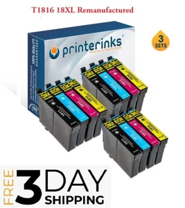 Tinta remanufacturada T1816 18XL para XP-205 XP-215 XP-225 XP-315 - Paquete de 12 - Imagen 1 de 12