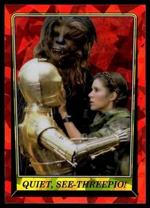 2023 Topps STAR WARS ZAFIRO CROMADO ROTJ SILENCIOSO VER-THREEPIO! #95 - Imagen 1 de 2