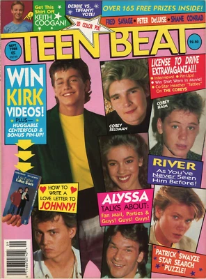 Revista Teen Beat septiembre 1988 Kirk Cameron Tiffany Debbie Gibson Bon Jovi Foto 1 de 4