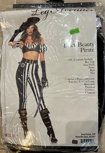 Black Beauty Pirate Leg Avenue Costume Womens Medium NEW Retail Packaging - Picture 1 of 2
