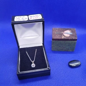 Neu 14k [w] Gold "Halskette" Labor Diamant [,50ct] - Bild 1 von 2