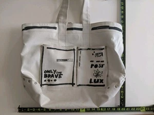 Diesel Large Shoulder Tote Bag Heavy Canvas Pop Art Post Lux Only The Brave - Picture 1 of 5