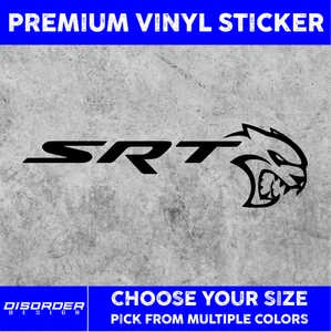 DODGE HELLCAT SRT [VINYL STICKER]-for Car/Truck WINDW-LAPTP-FLDR-U PICK CLR/SIZE - Picture 1 of 6