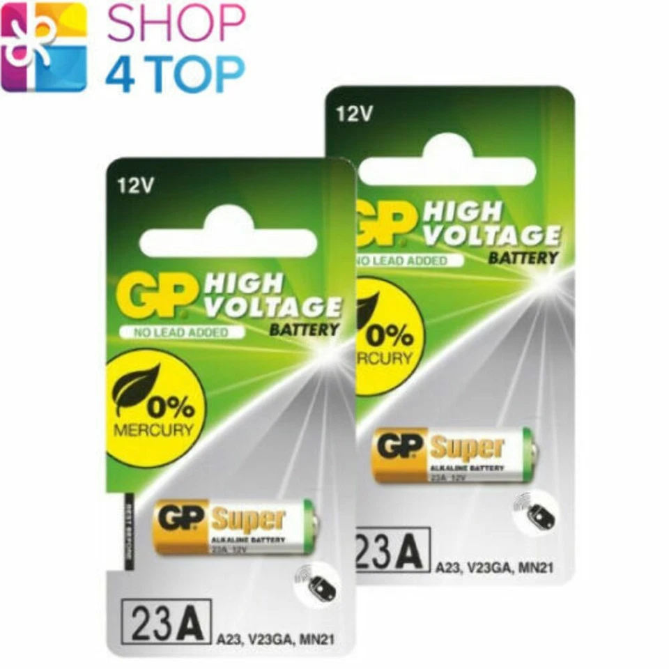 2 Gp Batería Alcalina Super 23A A23 Mn21 V23Ga 12V 1Bl China NUEVO - Imagen 1 de 1