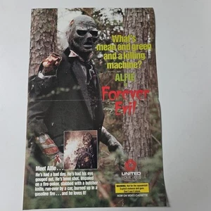 Alfie In FOREVER EVIL 1987 Orig MOVIE POSTER Video Promo Ad Slick 17x11 Horror - Imagen 1 de 5