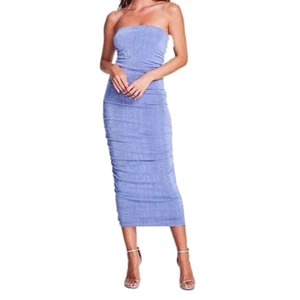 Revolve SER.O.YA Large Martha trägerloses Midikleid figurbetont blau neu mit Etikett UVP $ 295 - Bild 1 von 7